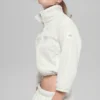 Chaqueta corta de polar Retreat - Blanco gris jaspeado