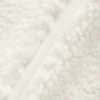 Chaqueta corta de sherpa con corte lateral - Marfil
