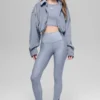 Chaqueta corta Mountain Side de terciopelo acanalado — Winter Frost