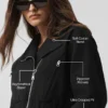 Chaqueta Cosmopolitan corta - Negro