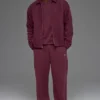 Chaqueta de lona de algodón estilo Coaches - Burdeos