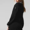 Chaqueta de punto con cremallera completa Tennis Club Jersé - Negro/Marfil