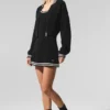 Chaqueta de punto con cremallera completa Tennis Club Jersé - Negro/Marfil