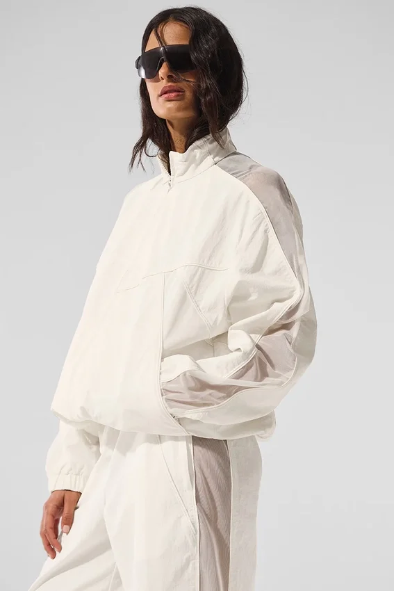 Chaqueta deportiva Origin con cremallera completa - Marfil
