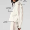 Chaqueta deportiva Origin con cremallera completa - Marfil