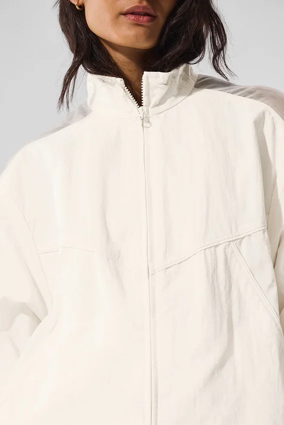 Chaqueta deportiva Origin con cremallera completa - Marfil