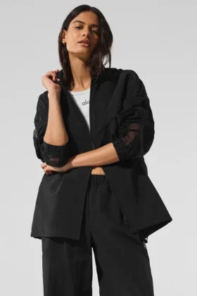 Chaqueta deportiva Origin con cremallera completa - Negro