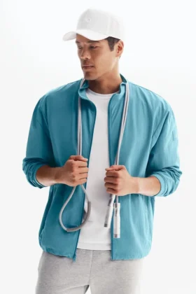 Chaqueta deportiva Takeaway con cremallera completa - Blue Breeze