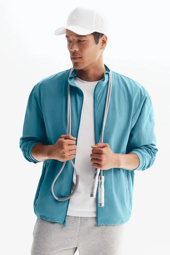 Chaqueta deportiva Takeaway con cremallera completa - Blue Breeze