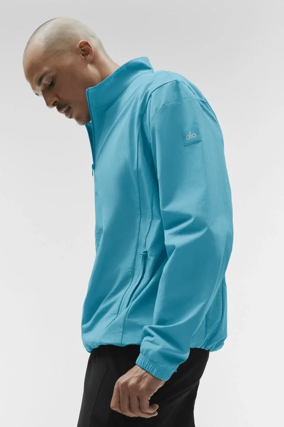 Chaqueta deportiva Takeaway con cremallera completa - Blue Breeze