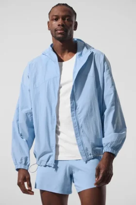 Chaqueta deportiva Vantage de nailon ripstop - Azul concha