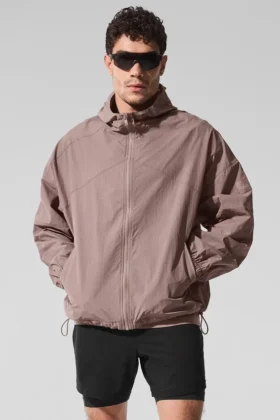 Chaqueta deportiva Vantage de nailon ripstop - Color champiñón