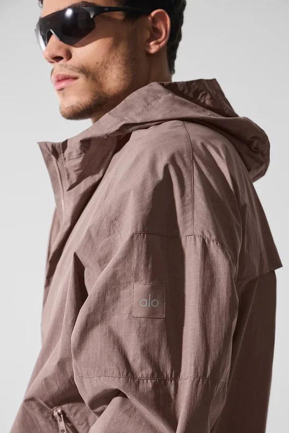 Chaqueta deportiva Vantage de nailon ripstop - Color champiñón