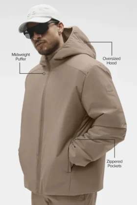 Chaqueta Elemental con cremallera completa – Gravel