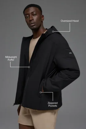 Chaqueta Elemental con cremallera completa – Negro