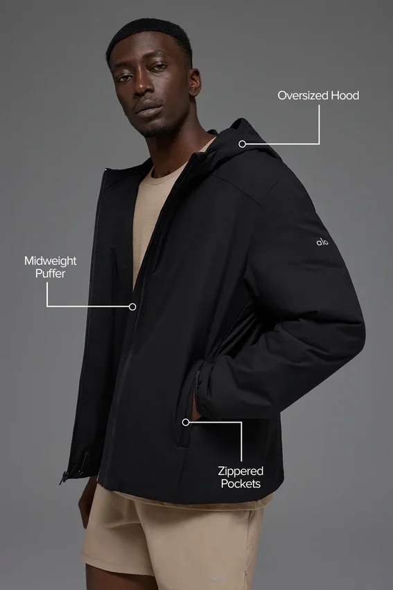 Chaqueta Elemental con cremallera completa - Negro