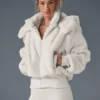 Chaqueta Foxy de piel sintética - Marfil