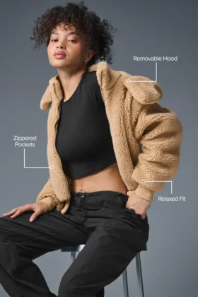 Chaqueta Foxy Sherpa – Camello