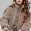 Chaqueta Foxy Sherpa - Chai Latte