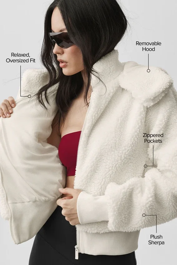 Chaqueta Foxy Sherpa - Marfil