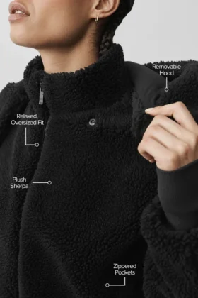 Chaqueta Foxy Sherpa – Negro