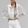 Chaqueta Game Time con cremallera completa - Blanca