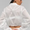 Chaqueta Game Time con cremallera completa - Blanca