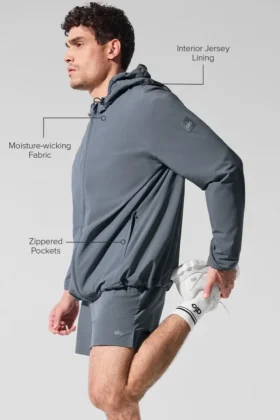 Chaqueta Performance On-The-Go – Gris acero