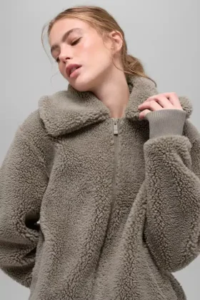 Chaqueta Sherpa Downtown – Cacao claro