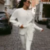 Chaqueta Take Note de forro polar - Marfil