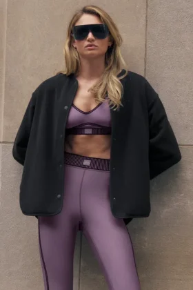Chaqueta Take Note de forro polar - Negro