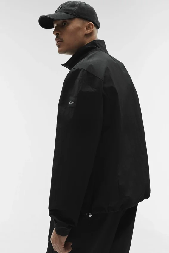 Chaqueta Takeaway Track con cremallera completa - Negro