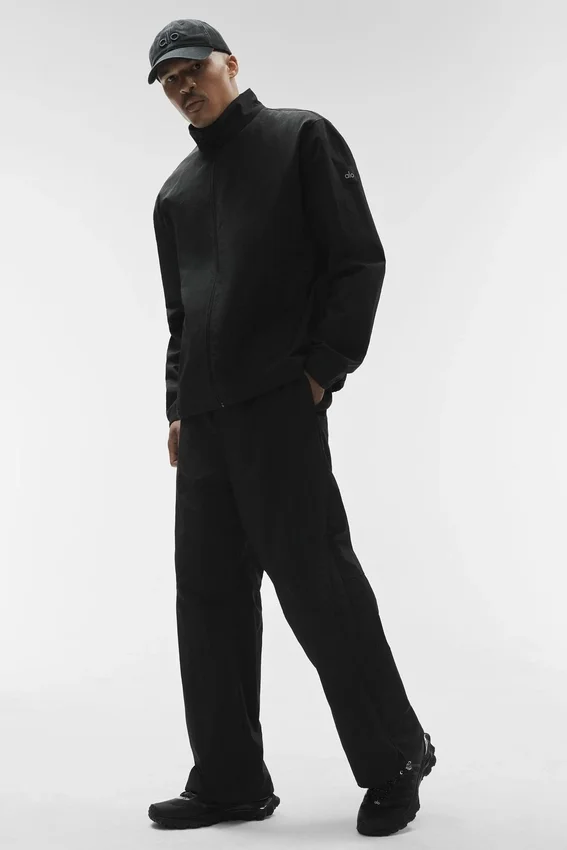 Chaqueta Takeaway Track con cremallera completa - Negro