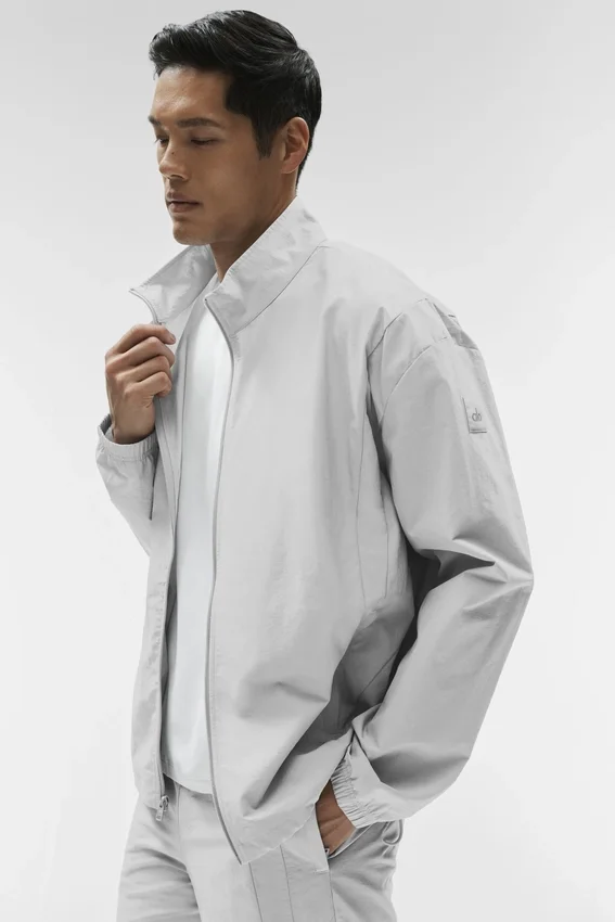 Chaqueta Takeaway Track con cremallera completa - Titanium
