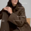 Chaqueta tipo granero de sarga - Espresso