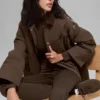 Chaqueta tipo granero de sarga - Espresso