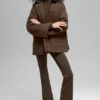 Chaqueta tipo granero de sarga - Espresso