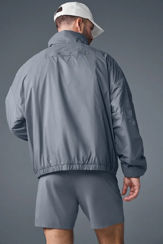 Chaqueta tipo jersé Latitude de peso ligero con media cremallera - Gris acero