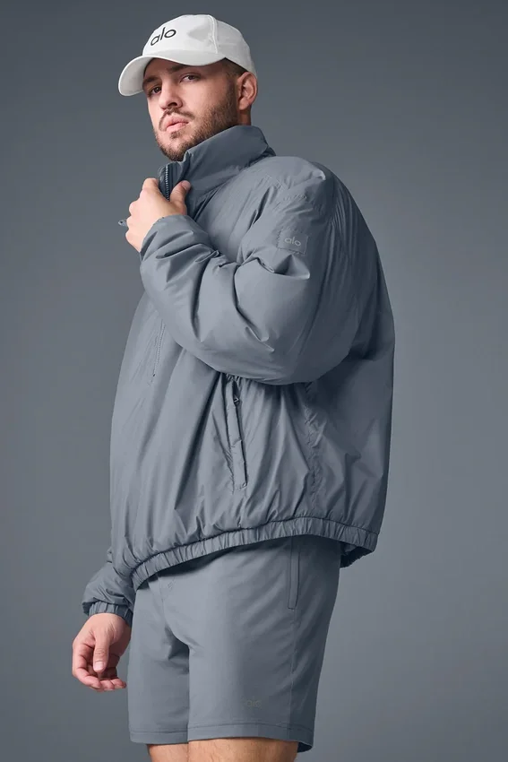 Chaqueta tipo jersé Latitude de peso ligero con media cremallera - Gris acero