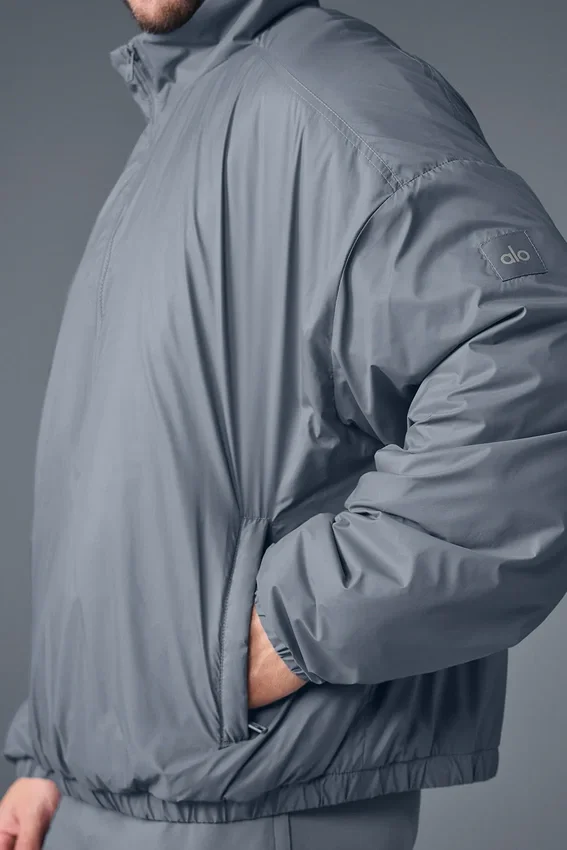 Chaqueta tipo jersé Latitude de peso ligero con media cremallera - Gris acero