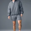 Chaqueta tipo jersé Latitude de peso ligero con media cremallera - Gris acero