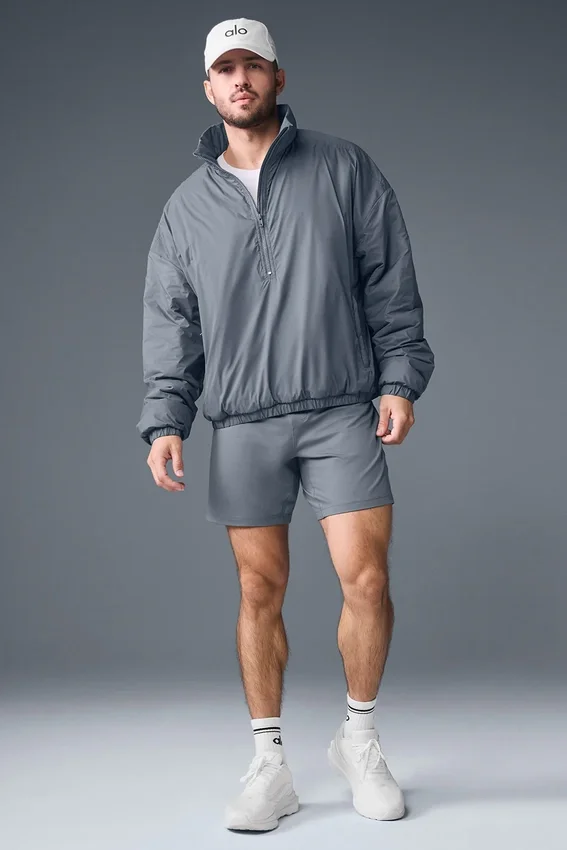 Chaqueta tipo jersé Latitude de peso ligero con media cremallera - Gris acero
