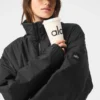 Chaqueta tipo jerséí ligera con media cremallera Latitude - Negro