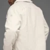 Chaqueta tipo shacket de lona utilitaria - Color hueso
