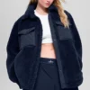 Chaqueta tipo shacket Sherpa Edge - Azul marino