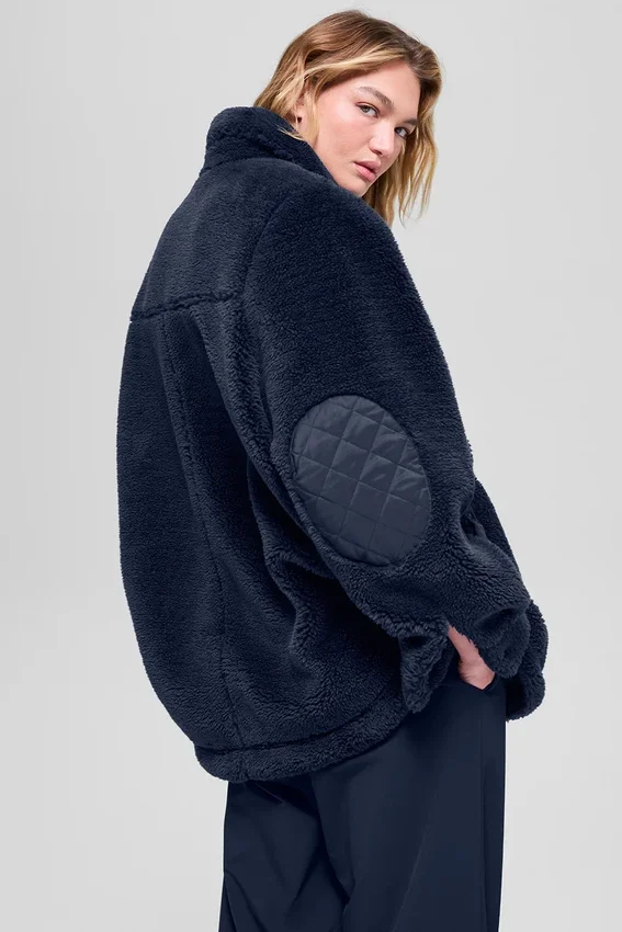 Chaqueta tipo shacket Sherpa Edge - Azul marino