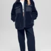 Chaqueta tipo shacket Sherpa Edge - Azul marino