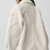 Chaqueta tipo shacket Sherpa Edge - Marfil