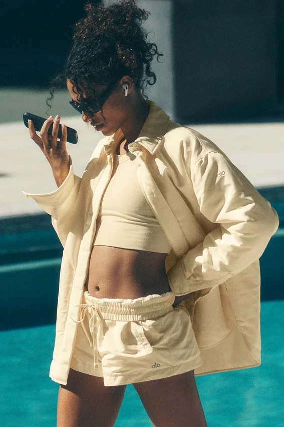 Chaqueta tipo shacket Socialite - Amarillo Candlelight
