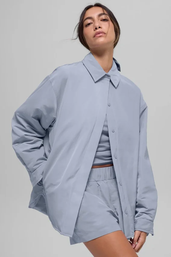 Chaqueta tipo «shacket» Socialite - Escarcha de invierno